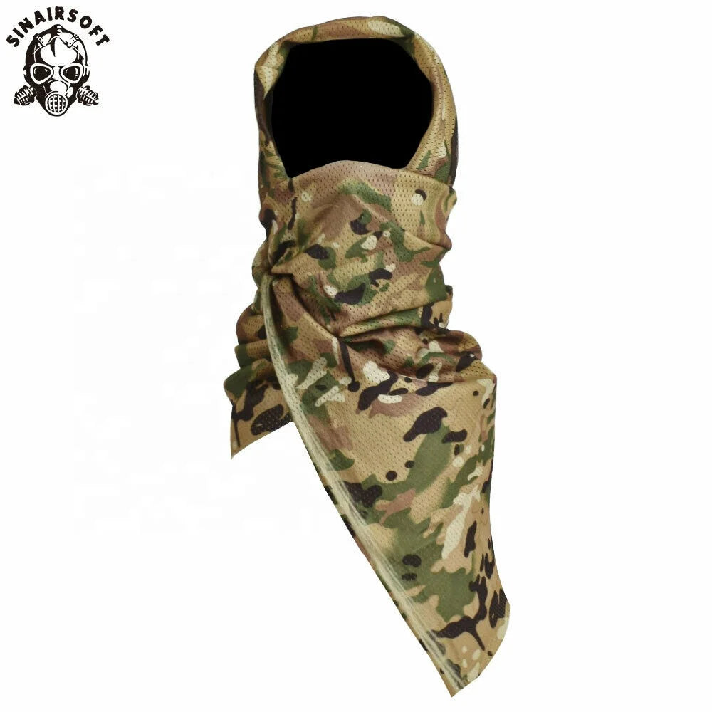 Tactical Camouflage Mesh Scarf Men Women Scarf