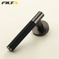 Filta Black Leather Doors Handle Door Lever Direct Sales Wholesale Price Door Lock Handle