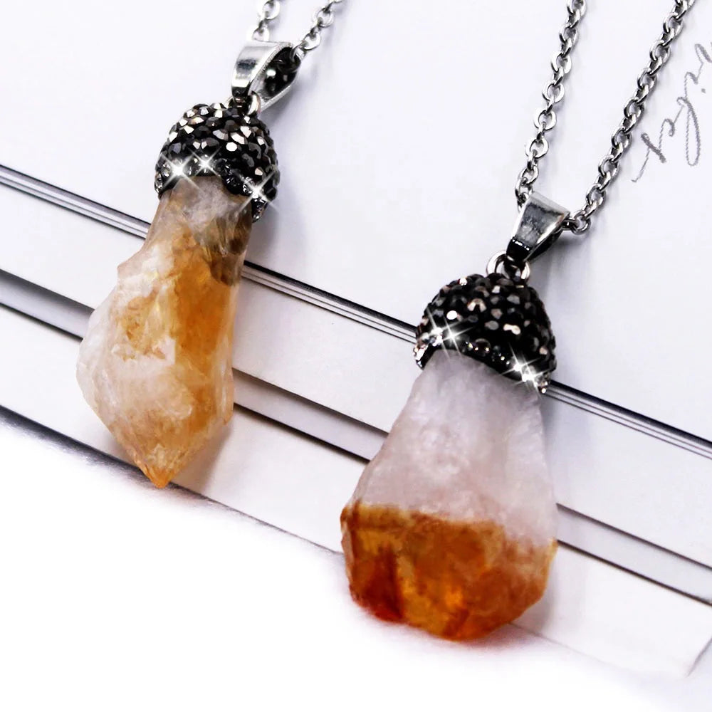 Fashionable Natural Rough Gemstone Charm Amethyst Pendant As a Gift