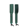 Ionic PTC Hair Straightener Comb LCD Display Titanium Flat Iron Brush Household & Hotel Use 1 Year Electric Warranty