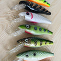FROT- 3D Eye Big Wobbler Fishing Lure Sea Trolling Minnow Japan Swimbait Crazy Crankbait Fishing Tackle