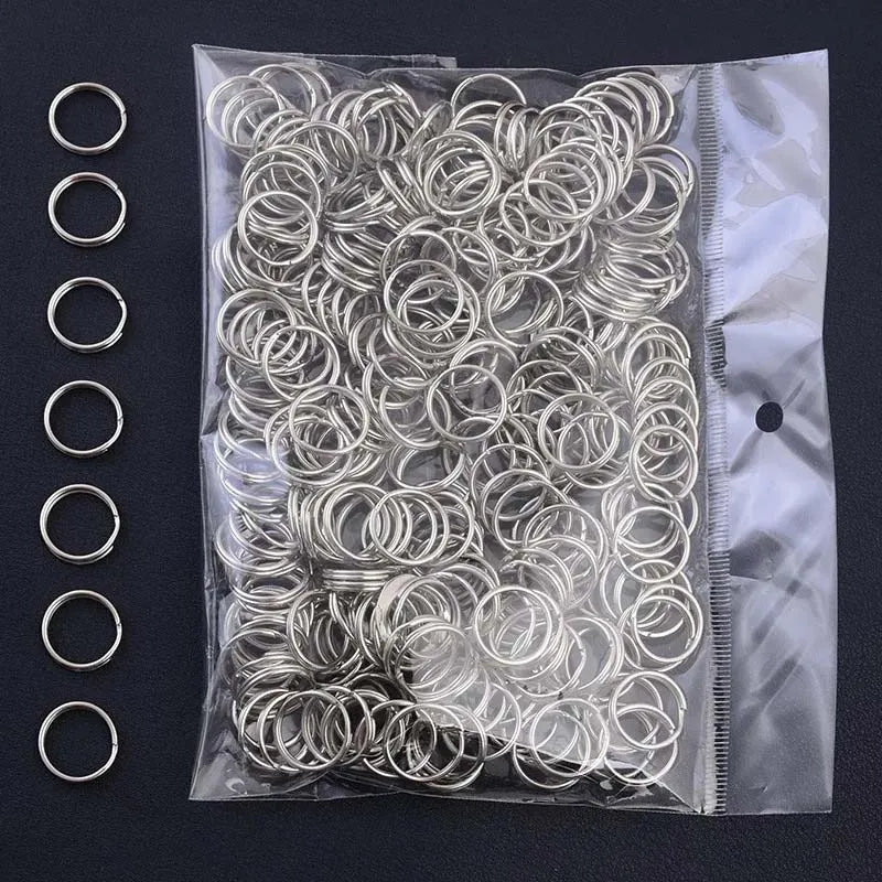 Split Key Rings Keyrings Key Rings Bulk Flat Keychain Ring Split Key Ring for Home Car Keys Bag Hanging Accessories ( 15mm )