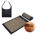 Ecoofit Acupuncture Mat Lotus Spikes Coconut Linen ABS Shakti Therapy Yoga Home Foot Massager Acupressure Mat Pillow Set Cushion