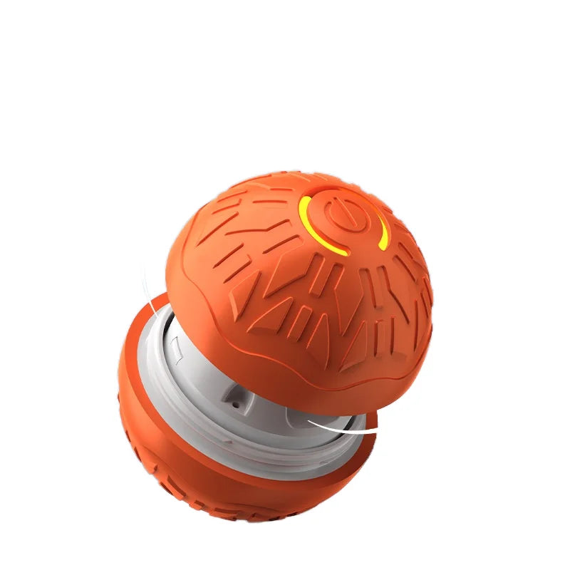 Electric Teeth Grinding Smart Rolling Glowing Ball Toy Pet Interactive Movement Toy for Boredom Relief Pet