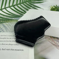 5 Edges Raspado De Piedra Face Care 2023 Gua Sha Scraping Black Bian Custom Guasha Stone Black Bian Stone Gua Sha with Ridges