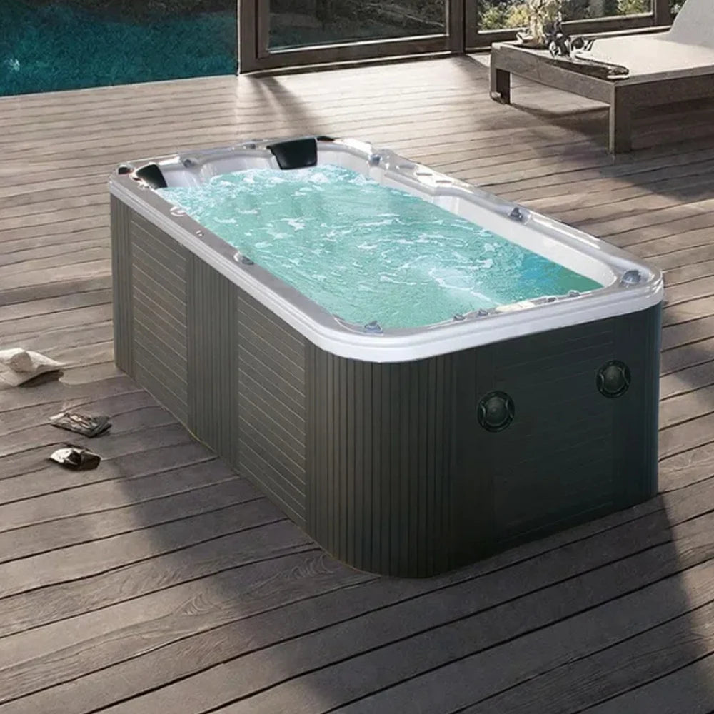 Sunrans Freestanding Acrylic Swimming Pool Spa Hydro Relax Luxury Swim SPA Pools Outdoor