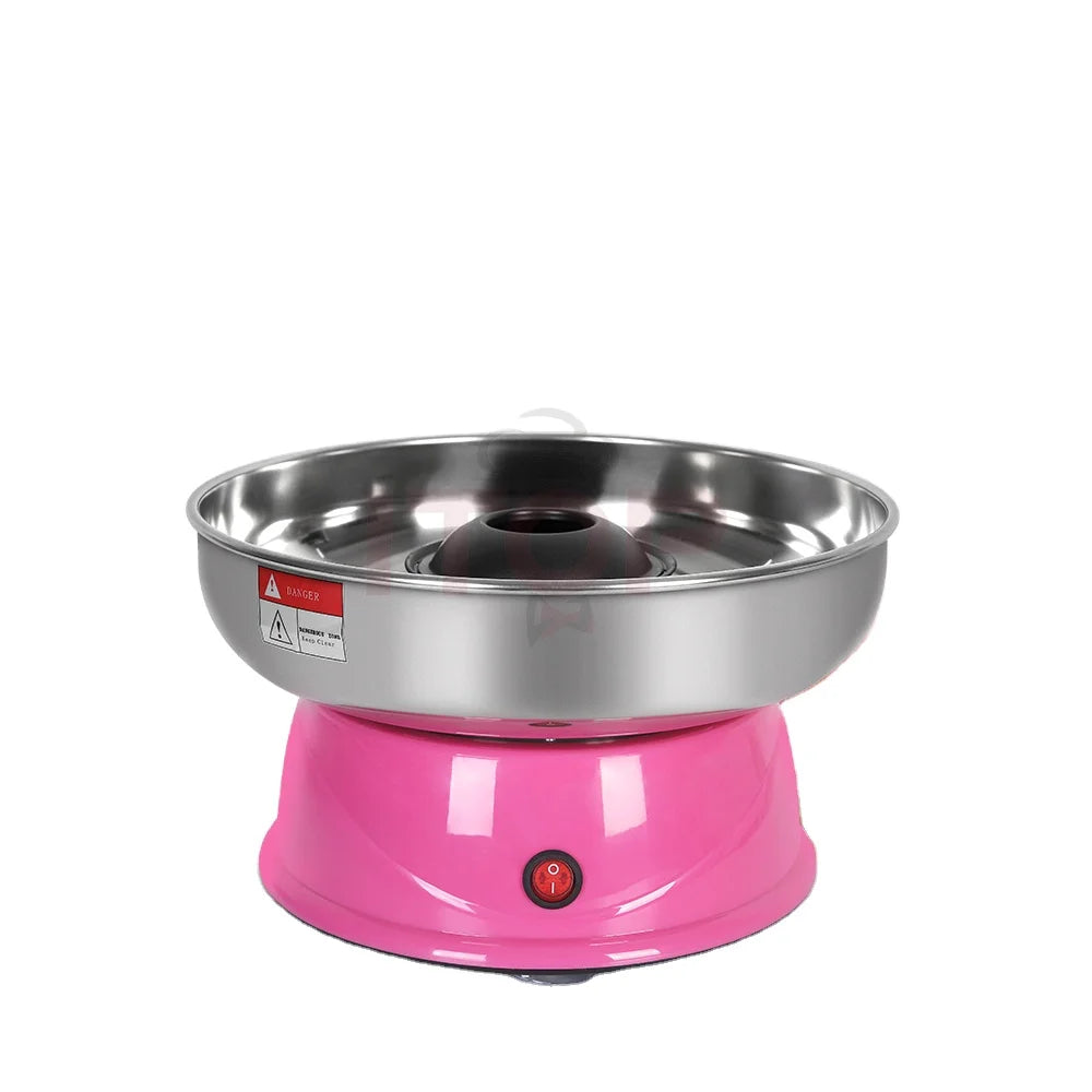 GZKITCHEN Automatic Candy Floss Machine Stainless Steel Key Set for Home Use Pink Color Hot Sugar Manufacturing for Bakery New