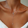 Fashion Silver Chain Cross Necklace for Women Wholesale N2010205