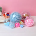Spot Gift Ball Christmas New Year Spring Festival Decorations Spherical Without Hanging Ring Hollow Transparent Plastic Ball