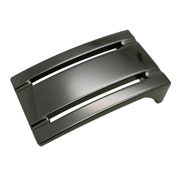 30mm Black Gunmetal Plated Zinc Alloy Belt Buckle - Custom Hollow Design 3D Logo for Leather Bags & Fashion Belts