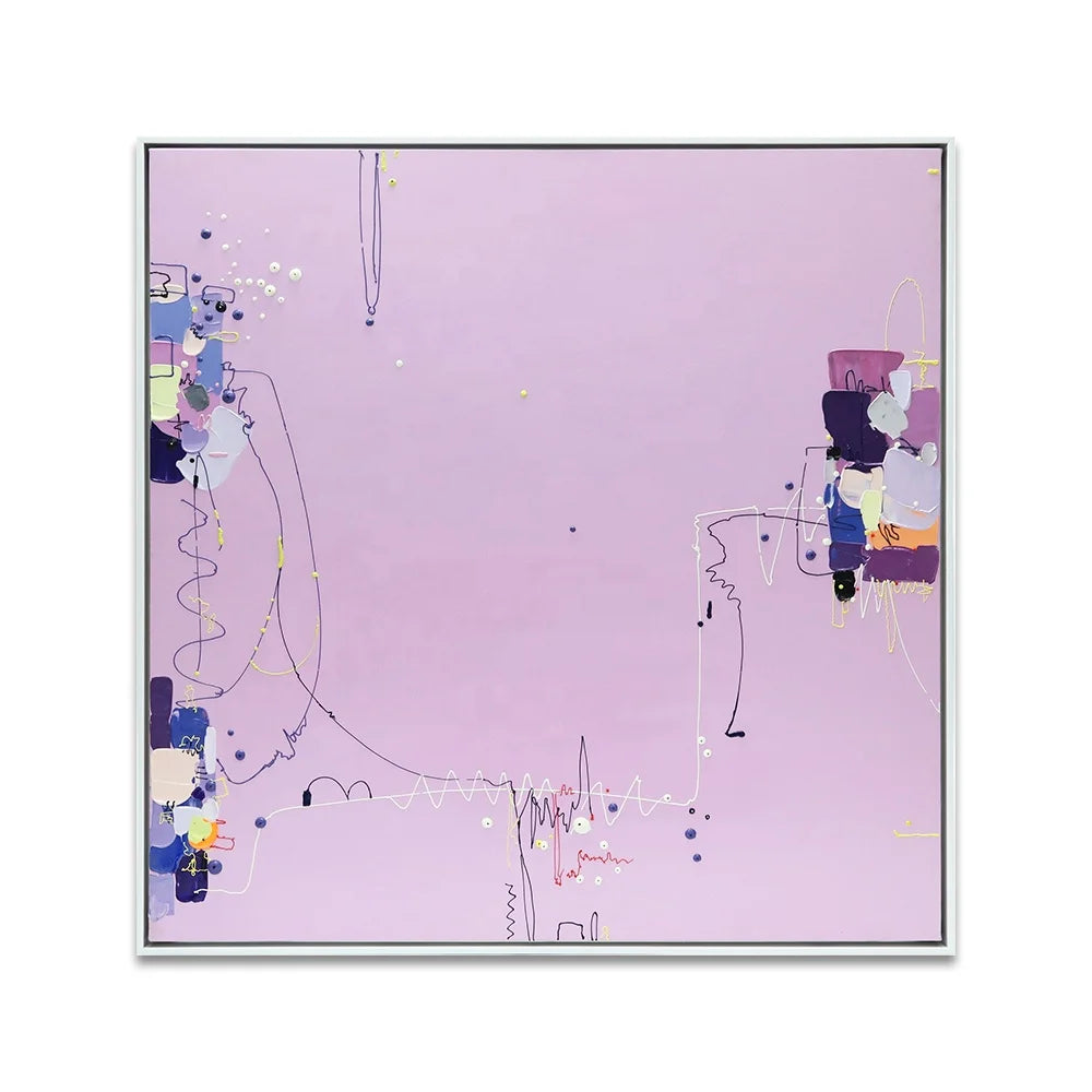 Modern Simple Original Handmade Oil Artwork Canvas Wall Art Painting Hand-painted Texture Abstract for Hotel Projects Decor