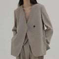 OUDINA Women's Suit Customized Styles Casual Solid Suits Jackets Business Blazers Ladies Women
