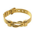 High Quality Adjustable Italian Milanese Strap Couples Stainless Steel 18K Gold Watch Mesh Belt Fashion Bangle YAZKY SZ1582J