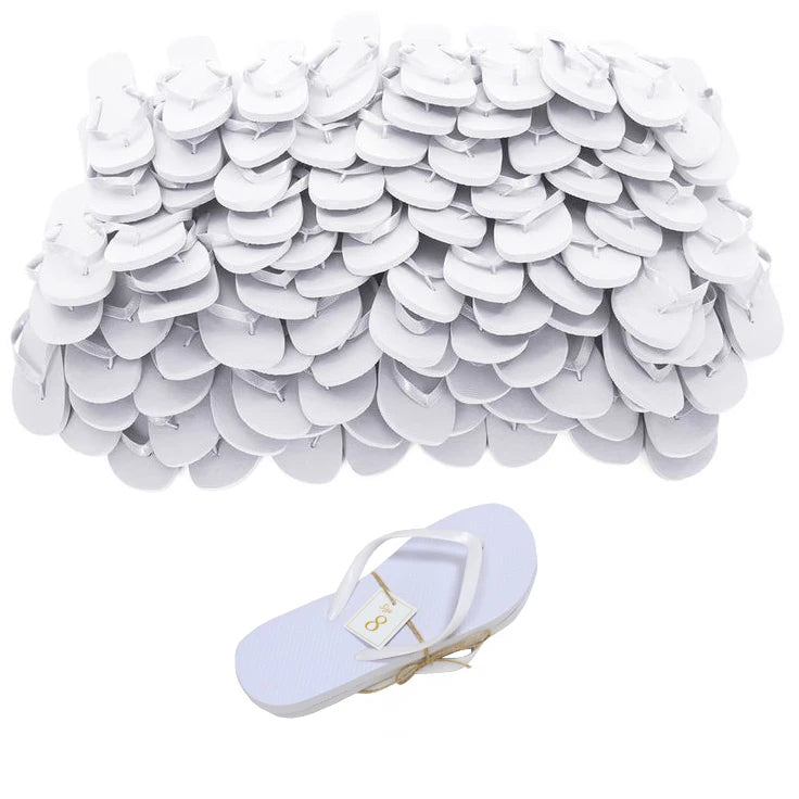 Wholesale Flip Flops for Wedding Guests Rubber Flip Flops for Women Beach White Flip Flops Wedding