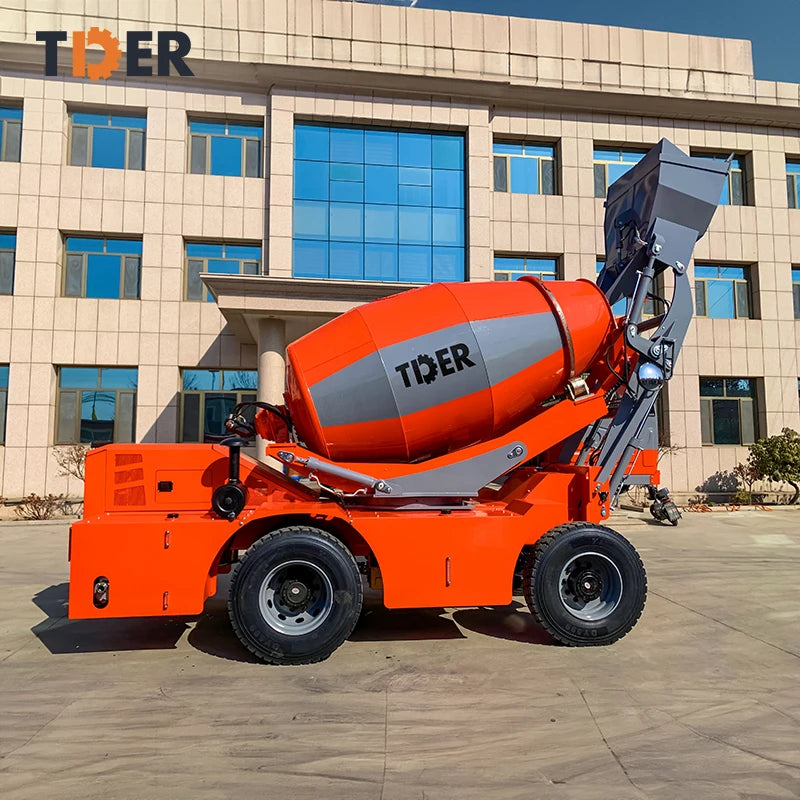 TDER 4.2 Cbm High-proportioning Volumetric Bucket Self Loading Mixer Cabin Transit Mud Truck With CE Approved