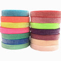 5/8'' Frosted Glitter Elastic Wholesale Metallic Elastic Ribbon for Hair Tie Bracelet Wristband Headband Headwear Accessories