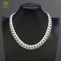 Custom Vvs Moissanite Cuban Link Chain Fashion Jewelry Necklace Hip Hop Iced Out High Quality 925 Silver Cuban Chain