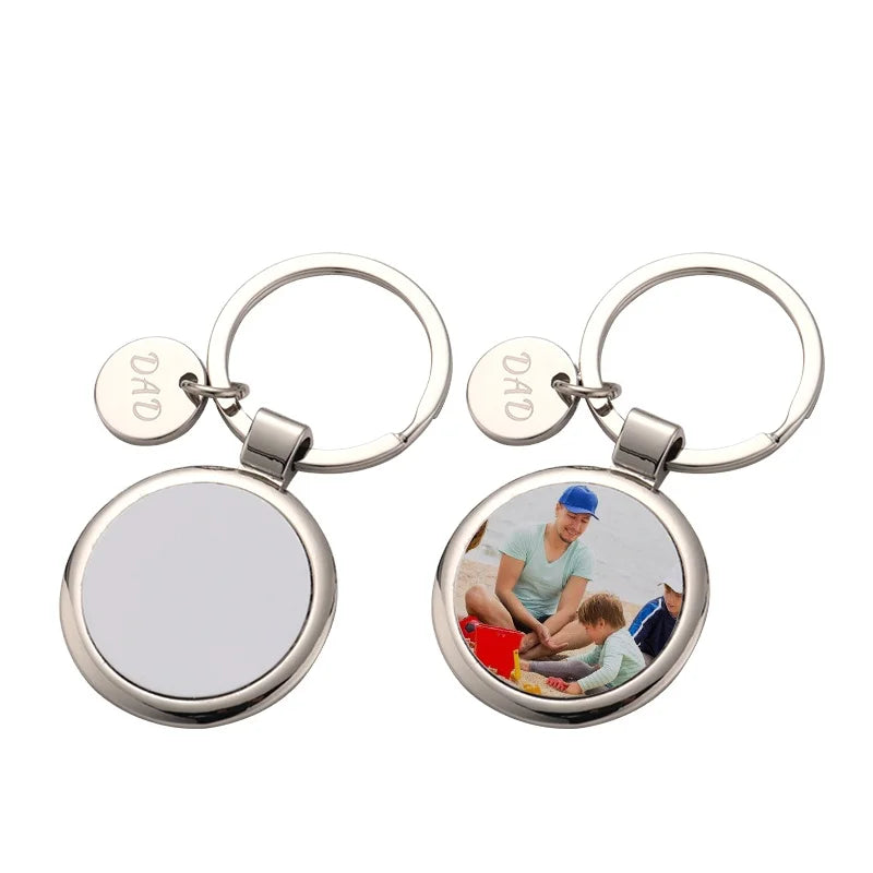 Ready to Ship Factory Price Birthday Gift Father'S Day Mother'S Day Souvenir Sublimation Metal Keychains