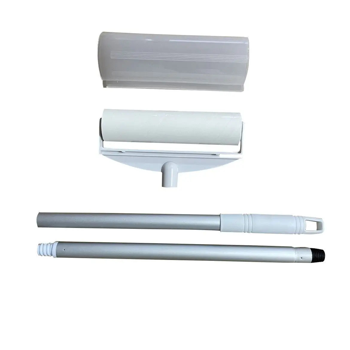 Qingle Adhesive Sticker Paper  Sticky Lint Roller Dust  Pet Hair Remover Roller Refill  with 2 Section Aluminum Handle