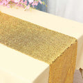 Factory Price 30x120cm Gold Sequin Table Runners of Wedding Polyester/Nylon Fabric Hotel Tablecloth Gold Icon Decoration Banquet