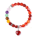 Healing Crystal Genuine Stone Bracelet Protection Anxiety 7 Chakra Bracelet Get Well Soon Bracelet