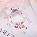 Women's Jewelry Bracelet with Shiny Beads 5pcs/bag 30g/pcs Colorful Handmade Glass Bead Bracelet