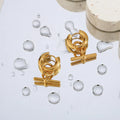 Trendy Chic 18K Gold PVD Plated Stick Hoop Earrings Tarnish Free Stainless Steel Earrings for Women