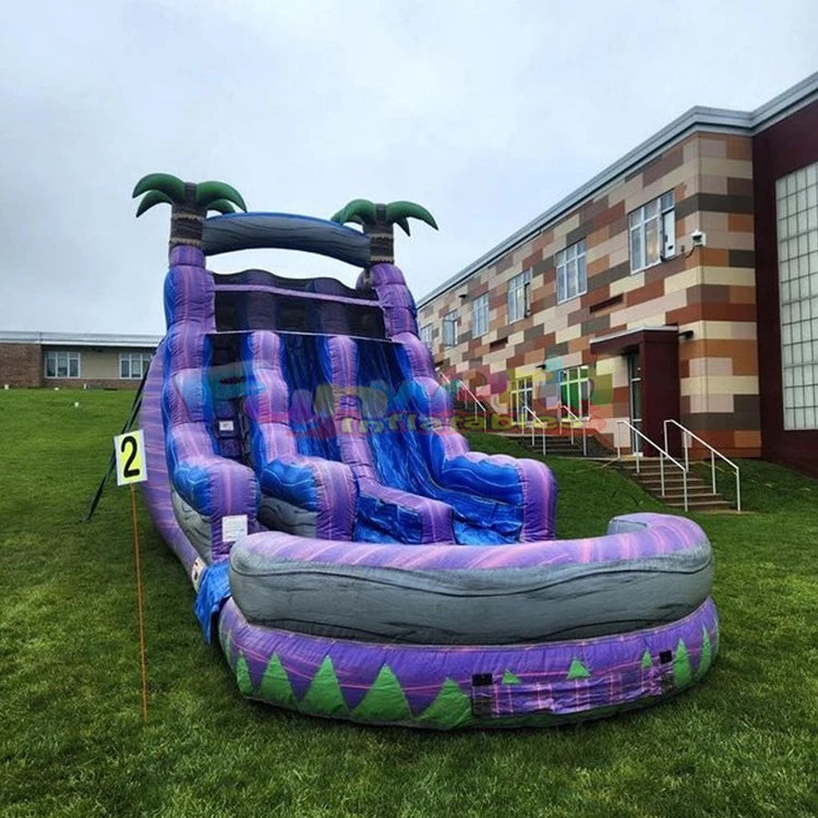 Outdoor Kids Adult Party Waterslide Backyard Commercial Giant Toboggan Backyard Jump Inflatable Water Slide for Swimming Pool