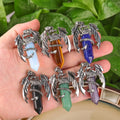 The Flying Dragon Charm Healing Chakra Crystal Point Hexagonal Bead Fashion Pendant Jewelry Making