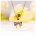 Powell Unisex 18K Gold Plated Stainless Steel Pendant Necklace New Arrival Butterfly Shape Link Classic Fashionable Letter
