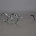 Pure Titanium Glasses Men Customized logo High Quality Crafts Retro Artistic Ultra-light Anti-blue Light Optical Glasses Women