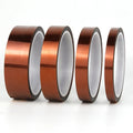 20mm Heat Insulation Amber Black Double Sided Die Cutting Polyimide Film Tape Gold Finger Tape for Masking
