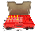 Fishing Tackle Box 29.5cm Double-Sided with Removable Dividers Fishing Lure Tray Waterproof Seal Sun Protection Storage Box