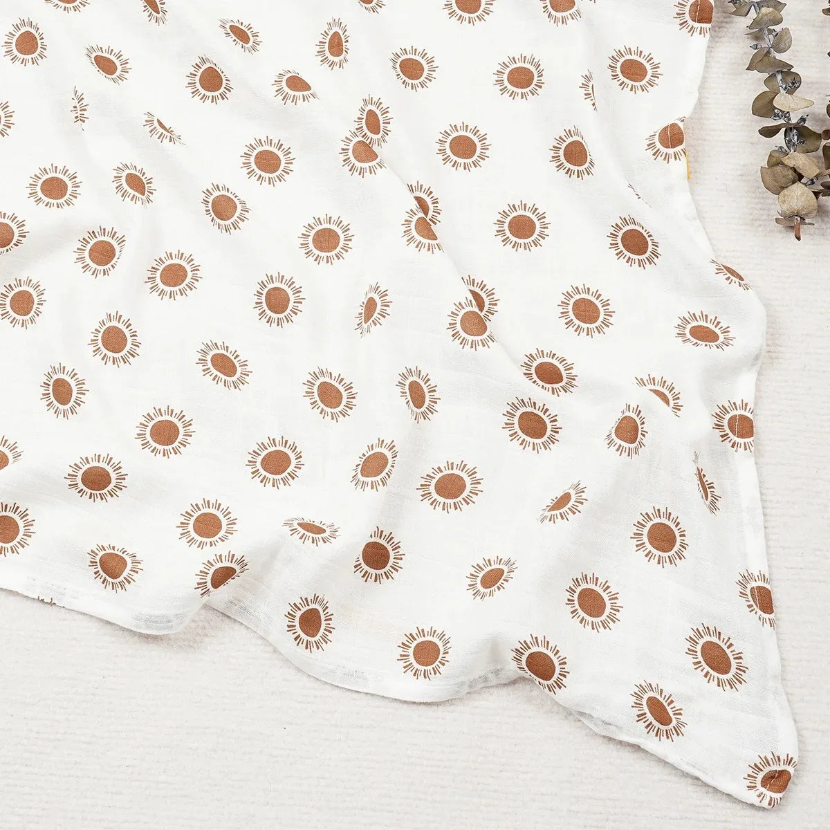 Kangobaby 100% Cotton High Quality Muslin Eco-Friendly Printed Swaddle Design Soft Touch 600TC Thread Count All-Season Blanket