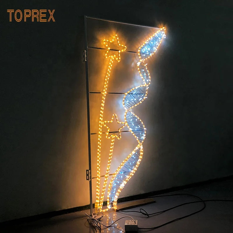 LED Motif Lighting Outdoor Ramadan Street Decorations New Design Hanging Easter Christmas Decorations Made Metal Rohs Certified