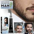 New Design Henna Beard Dye Hair Color Cream With Comb for Men Long Lasting Easy to Color Free Product Testing 80ml