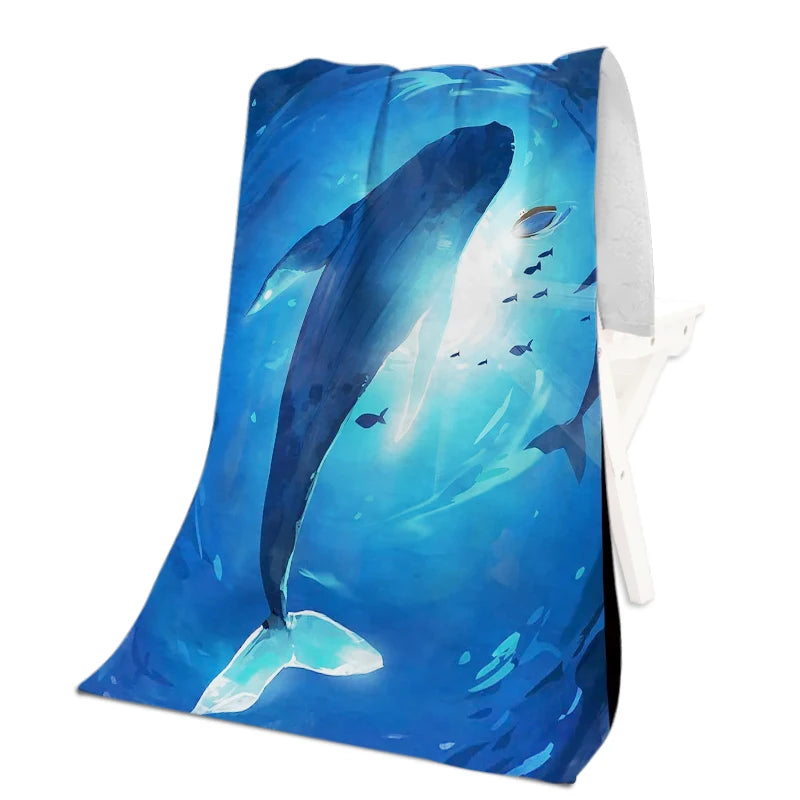 Eco Friendly Digital Printed Customized Comfortable Quick Dry Microfiber Towel Size 70x140cm
