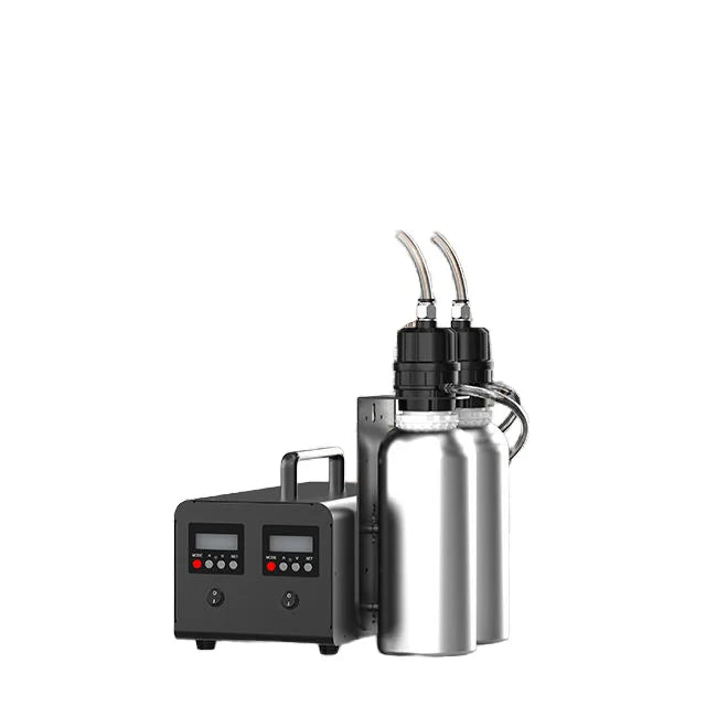 Dual Commercial Aroma Diffuser Machine Large Space HVAC Scent Diffuser Essential Oil Bottles Waterless Design for Hotel Lobby US