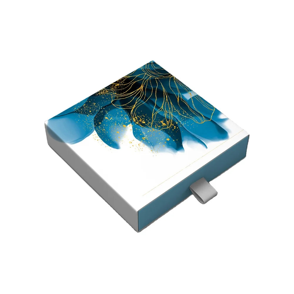 Custom Logo Cardboard Gift Sliding Box for Jewelry Slide Drawer Paper Packaging with Foam Insert