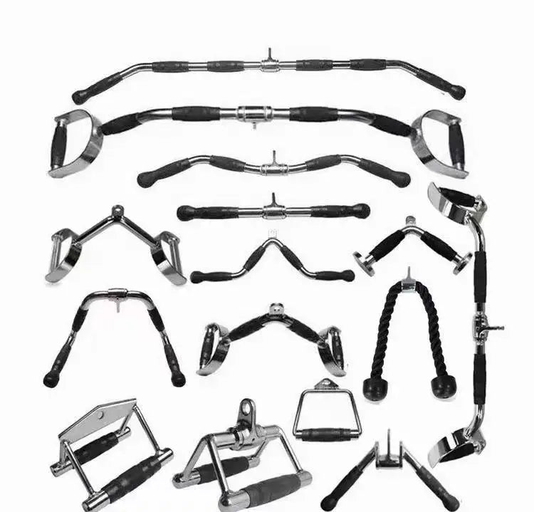 Best Selling Body Solid Stainless Steel Accessory Sets for Gym Workouts Effective Pulley Handle Fitness Equipment Accessories