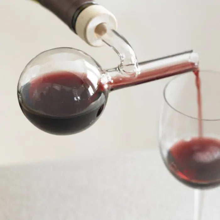 Hand Blown Glass Wine Aerator Pourer Spout 50ml 100ml 150ml Capacity Decanter Bottle Bar Accessories for Red Wine Parties