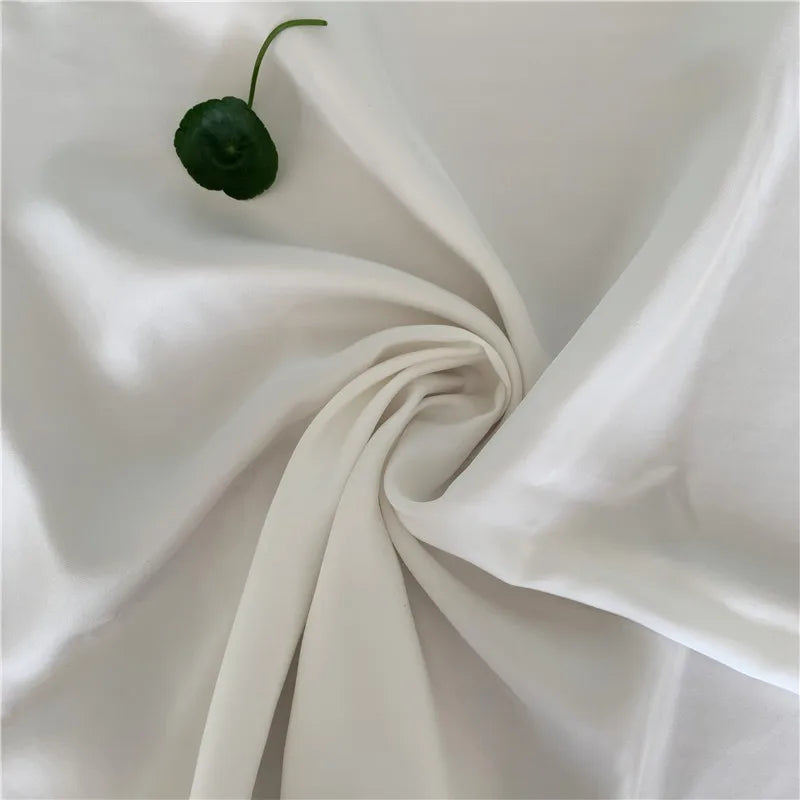 Wholesale Factory Direct Sale Regular Silk Twill Fabric Greige 18M/M Undyed White Silk for Women Dress Skirt Cloth