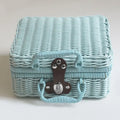 Factory Direct Customized Christmas Hamper Basket with Lid Handle Wicker Picnic Basket for Gift Packing UV Coating Printing