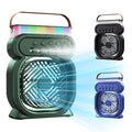 Portable 3-Speed Mist Fan 7 Colors Light Ventilateur Mini Air Cooler Air Conditioner 450ml Water Tank Personal Air Cooler Fan