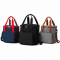 Large Capacity Insulated Lunch Cooler Bag Waterproof Oxford Food Storage Tote Bag with Shoulder Strap for Office Picnic Travel