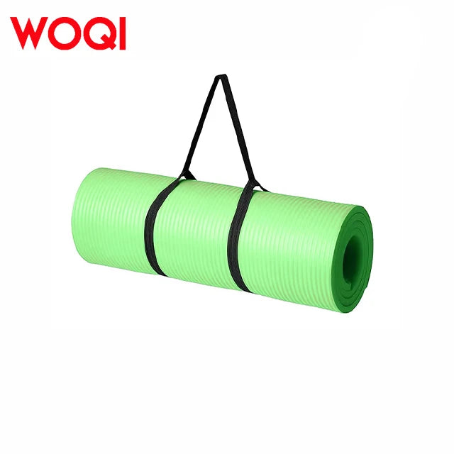 WOQI Extra Thick Comfort Foam Exercise Mat Non-Slip Durable NBR Yoga Mat Fitness Customizable Logo-Colorful Options Available