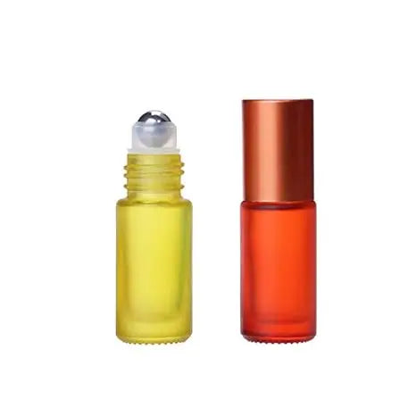 Free Sample Perfume Bottle Manufacturer Frosted Mini Perfume Glass Roll on Bottles 5ml