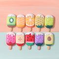 Good Quality Various Summer Fruit Ice Cream Design Flatback Resin Cabochons for Jewelry
