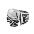 Stainless Steel Cool Motor Cycle Skull Rings for men Jewelry