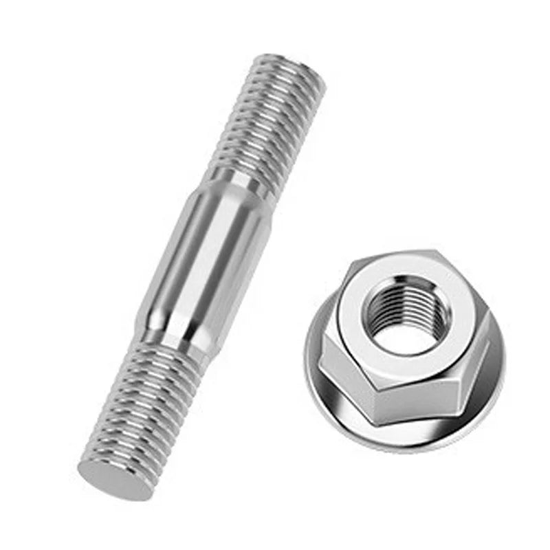 45cc 52cc 58cc Chainsaw Double Head Threaded Stud Guide Plate Screw Nut 4500 5200 5800 Gasoline Saw Spare Parts Metal OEM